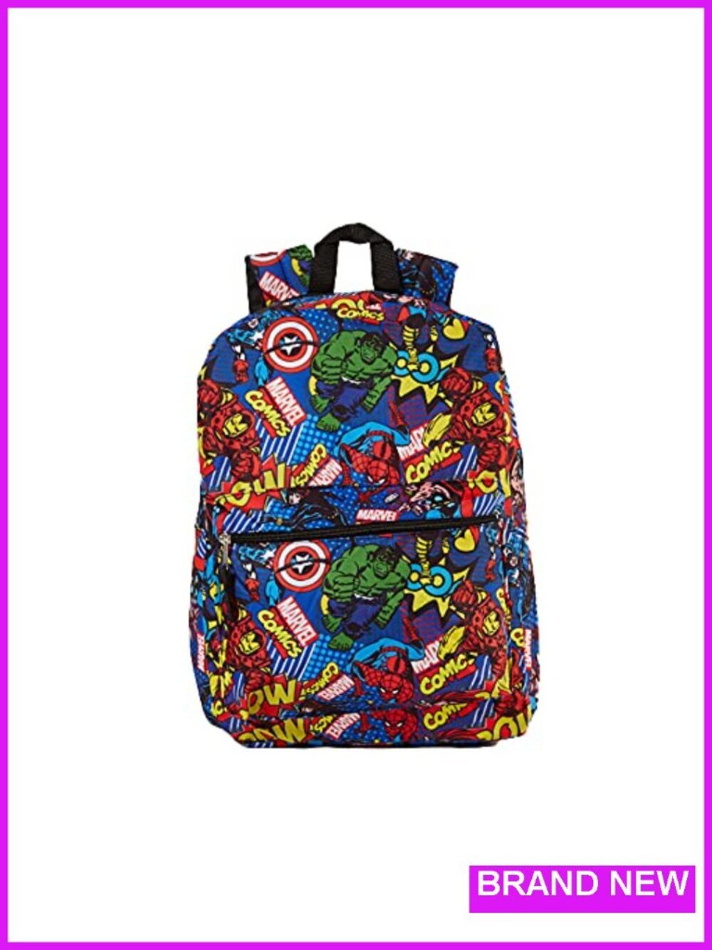 Marvel Avengers Backpack for Kids 16 inch Superhero Hulk Captain America